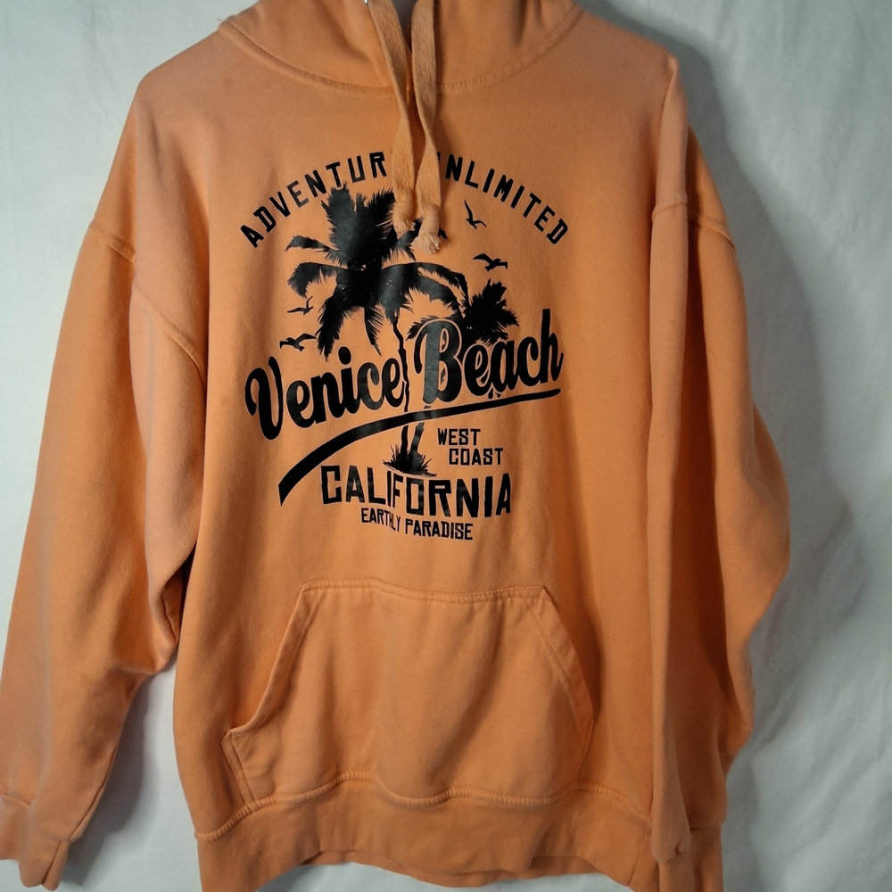 Venice Beach Orange Hoodie